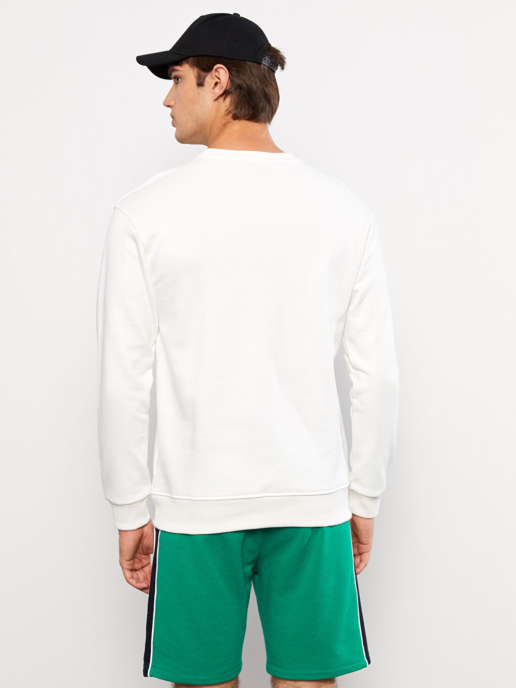 XSIDE Bisiklet Yaka Uzun Kollu Erkek Kalın Sweatshirt -W27122Z8-RHG