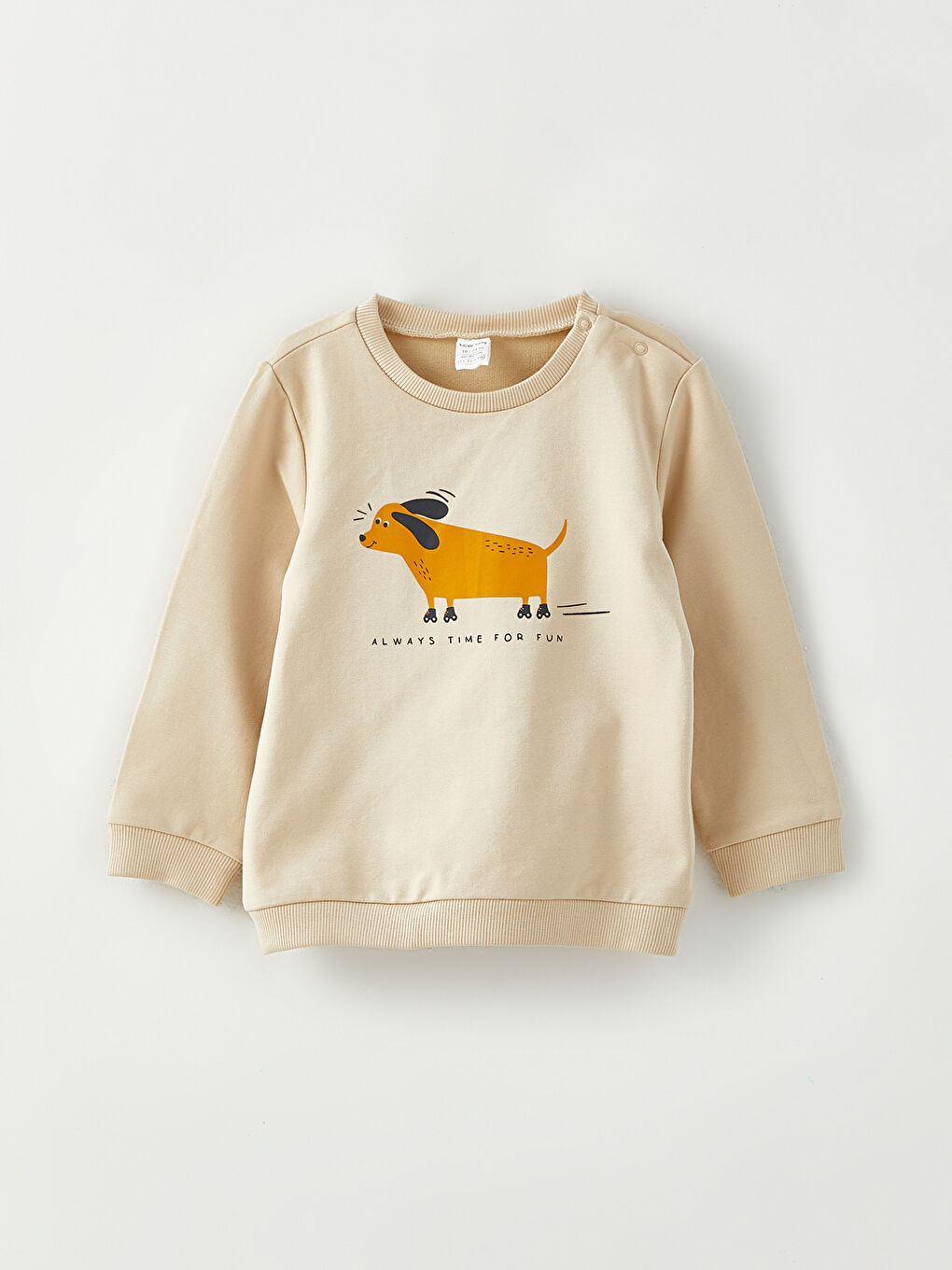 Crew Neck Long Sleeve Printed Baby Boys' Sweatshirt and Pants 2 Pack Set-1