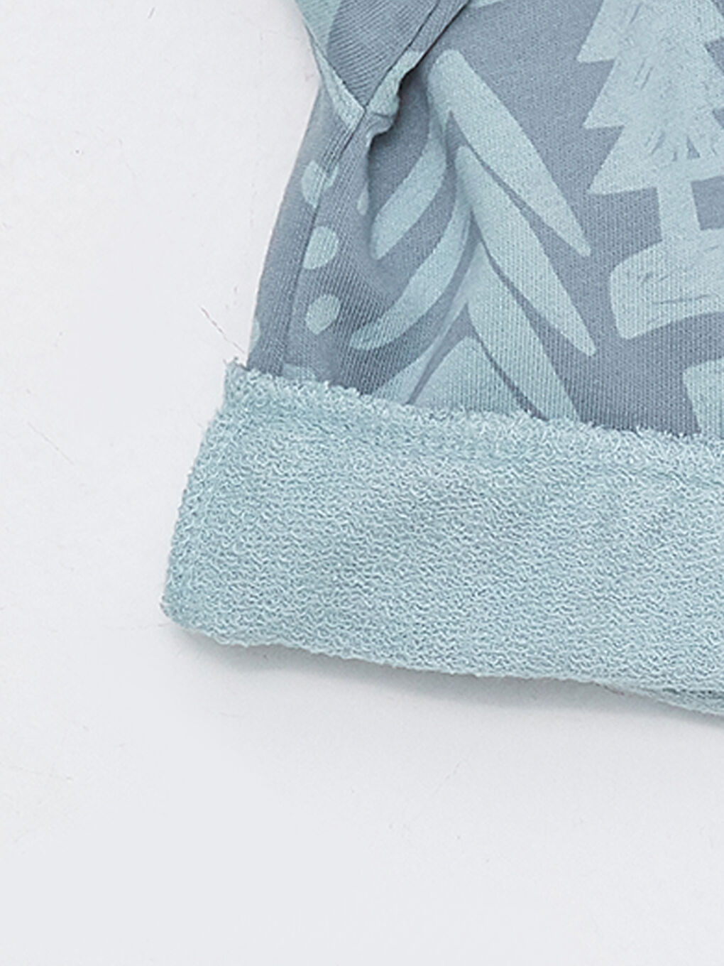 Mavi Bisiklet Yaka Uzun Kollu Baskılı Pamuklu Erkek Bebek Sweatshirt ve Pantolon 2'li Takım-3