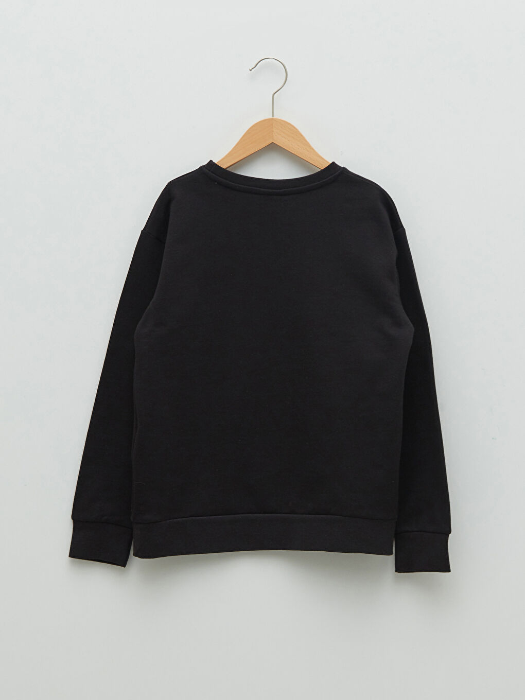 Crew Neck Printed Long Sleeve Boys' Sweatshirt-1