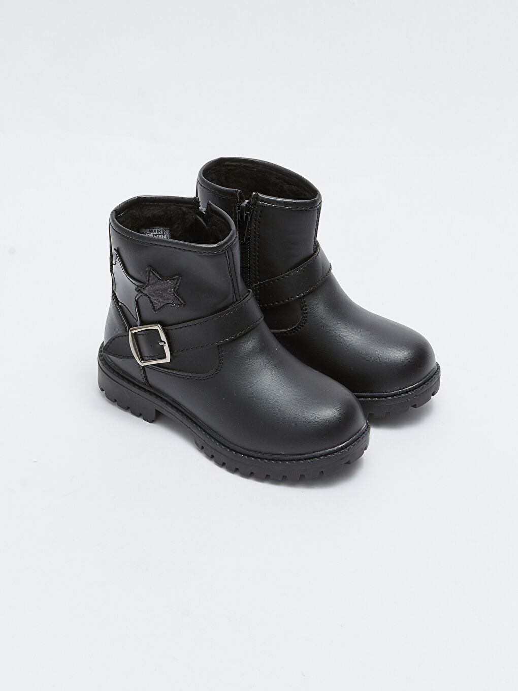 Ботинки для девочек из искусственной кожи на молнии