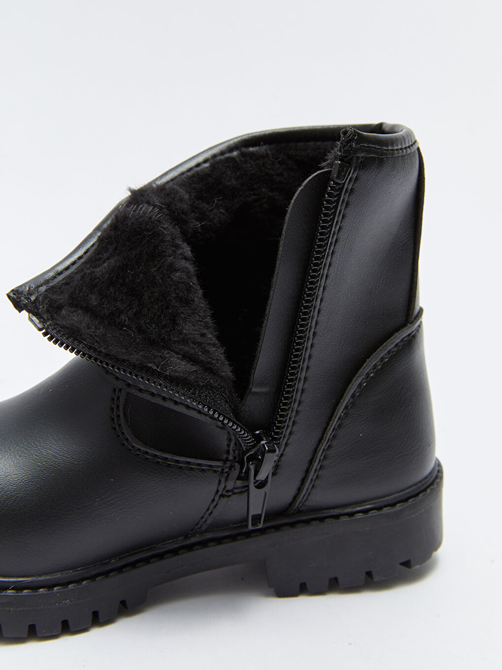 Ботинки для девочек из искусственной кожи на молнии-5