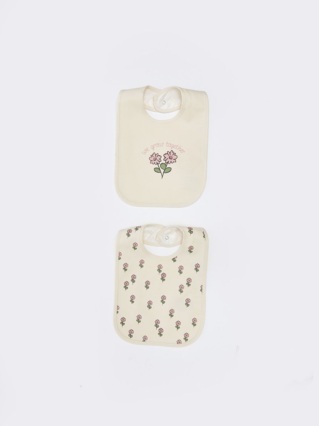 Desenli Kız Bebek Mama Önlüğü 2'li