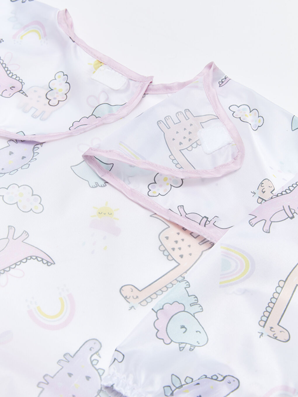 Baskılı Kız Bebek Mama Önlüğü-1