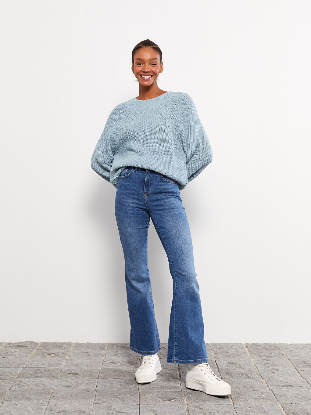 High Waist Mars Flare Women's Jeans