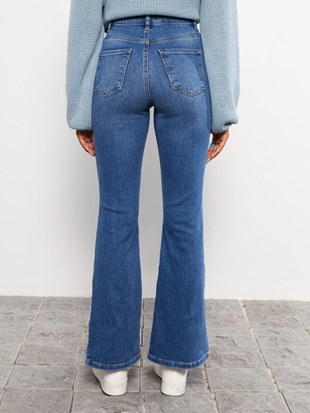 High Waist Mars Flare Women's Jeans-4