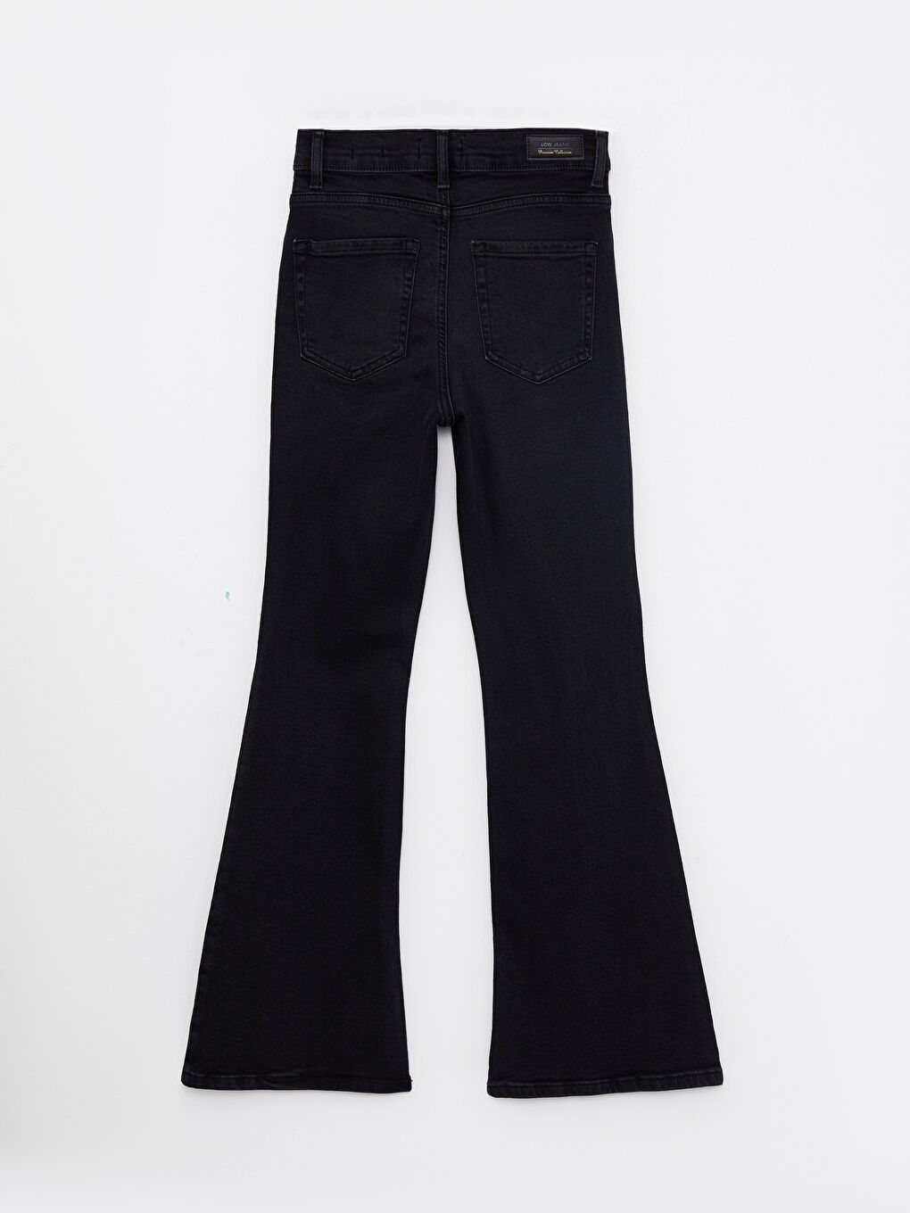 Siyah Yüksek Bel Mars Flare Kadın Jean Pantolon-6