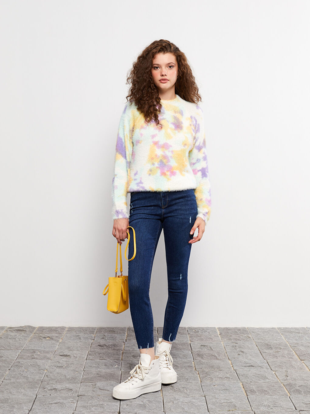 İndigo Yüksek Bel Jüpiter Süper Skinny Fit Kadın Jean Pantolon-1