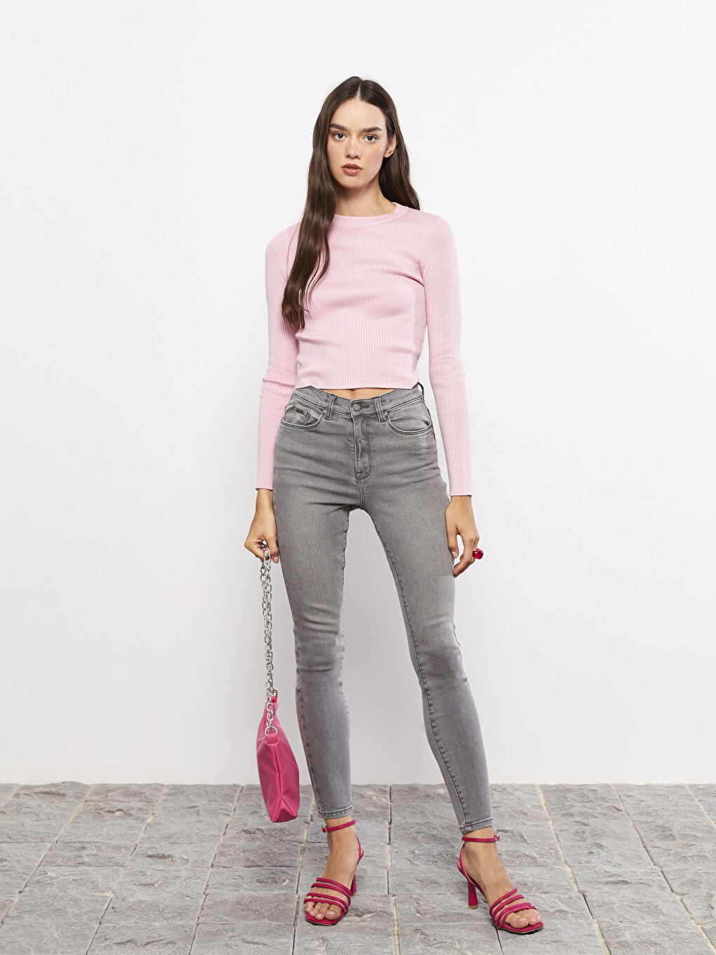 LCW Jeans Дънки Юпитер Супер Скини Фит за жени -W27312Z8-GRD