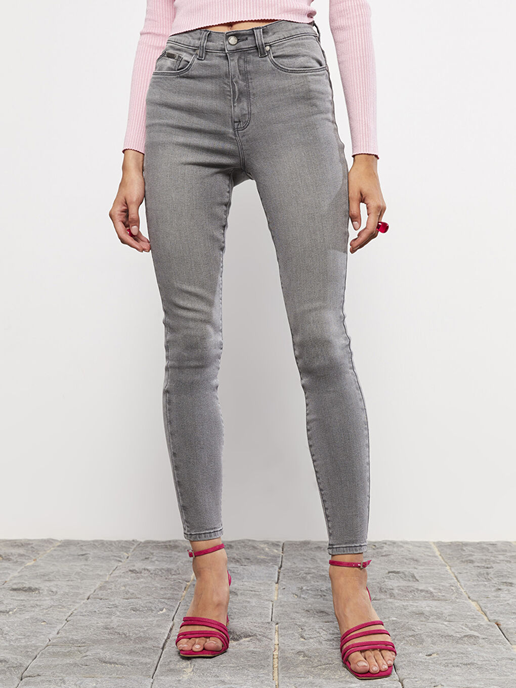 LCW Jeans Дънки Юпитер Супер Скини Фит за жени -W27312Z8-GRD