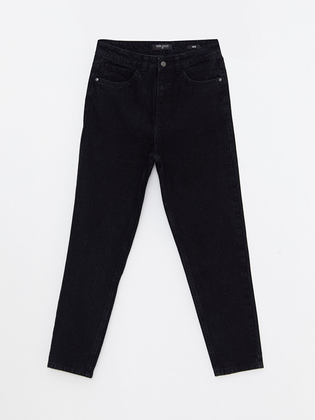 LCW Jeans High Waisted Mom Fit Regular Pocket Detailed Women's Rodeo Denim Trousers -W27317Z8-327