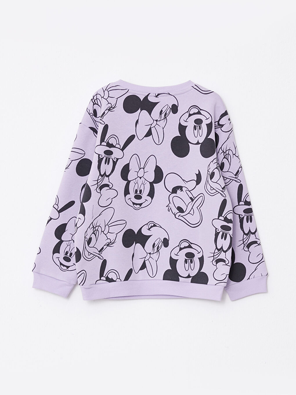 LCW Kids Crew Neck Mickey and Friends Printed Long Sleeve Girls' Sweatshirt -W27320Z4-LSC