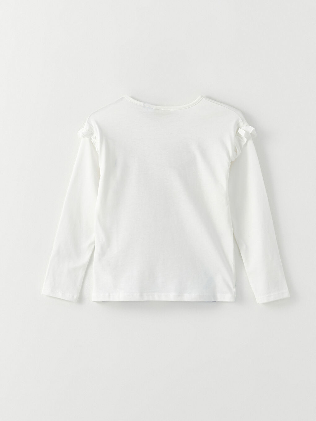 LCW Kids Rundhalsausschnitt Elsa Bedrucktes Langarm Baumwoll Mädchen T-Shirt -W27322Z4-R9J