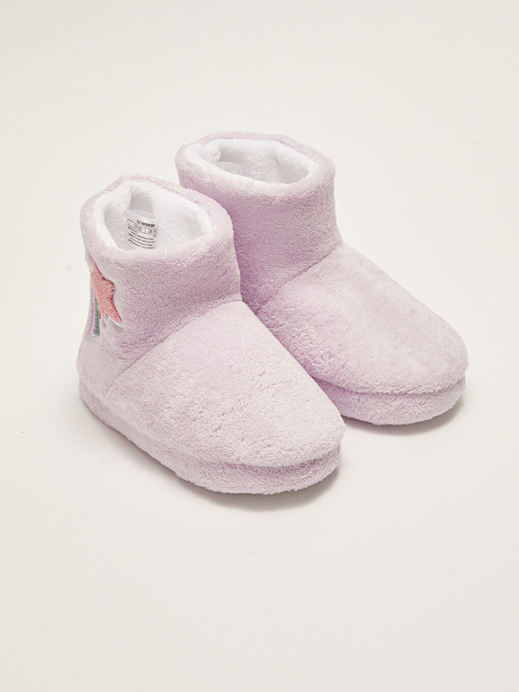 LCW STEPS Embroidered Plush Girls' Home Slipper Boots -W27334Z4-FYE
