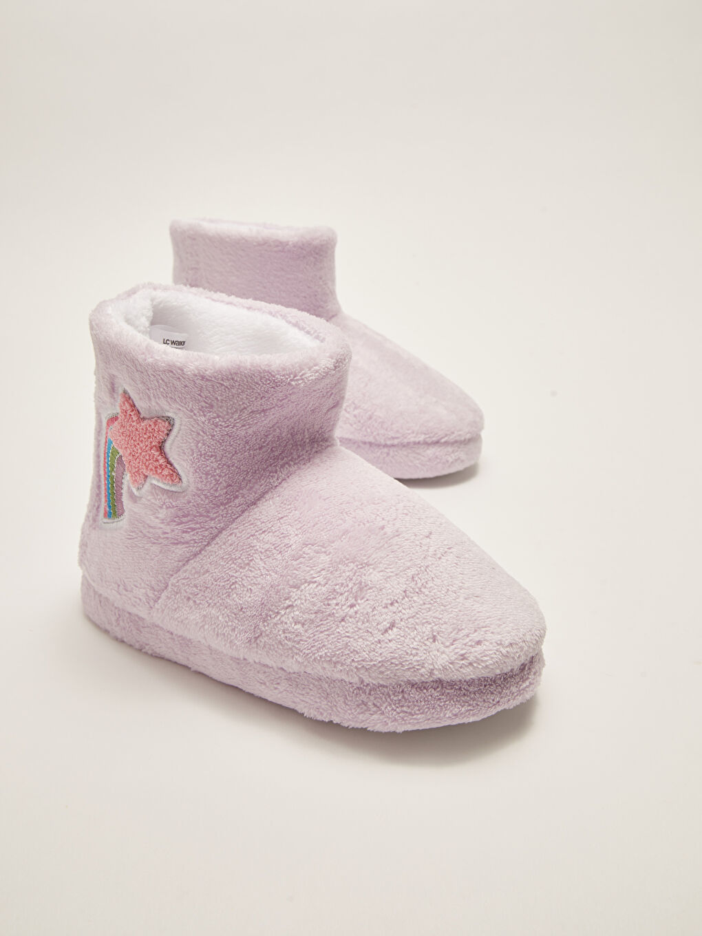 LCW STEPS Embroidered Plush Girls' Home Slipper Boots -W27334Z4-FYE