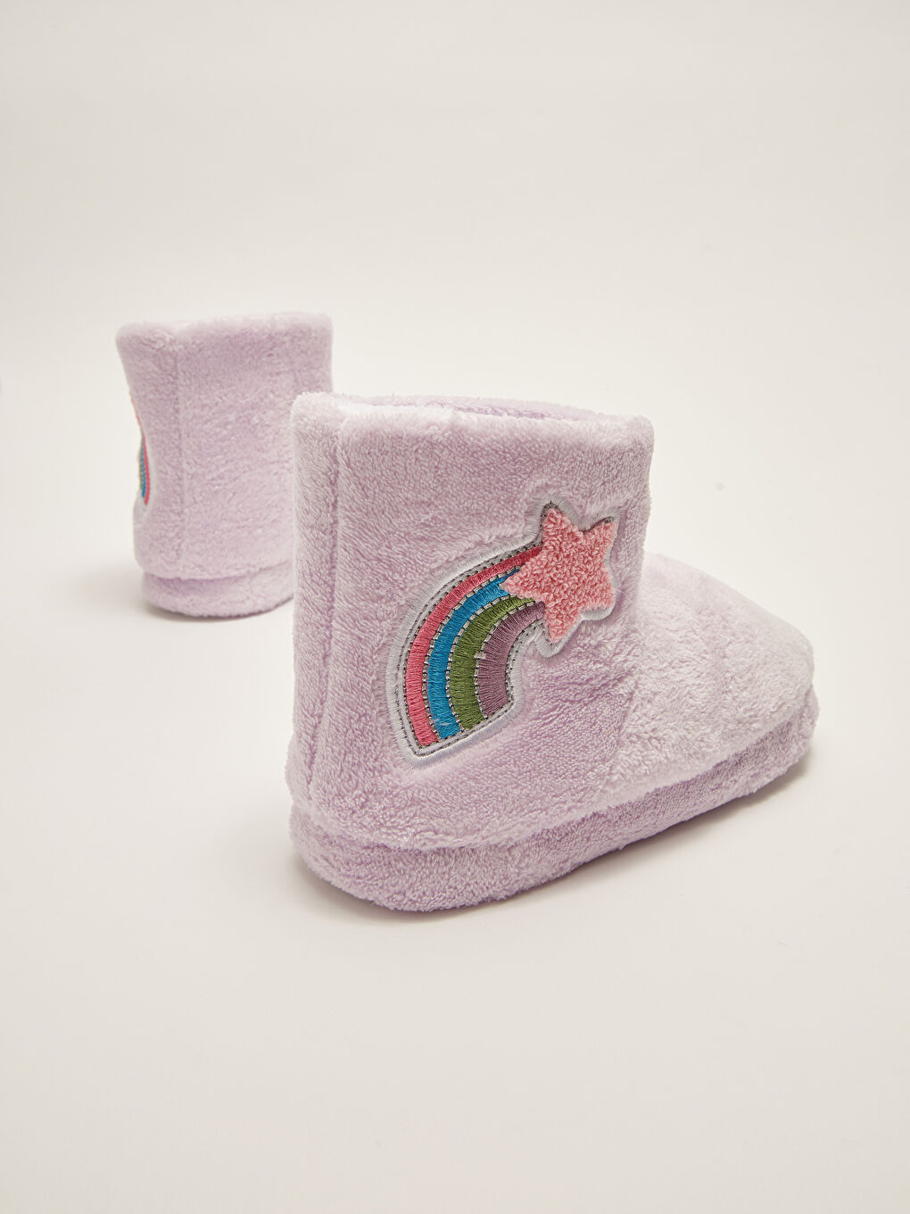 LCW STEPS Embroidered Plush Girls' Home Slipper Boots -W27334Z4-FYE