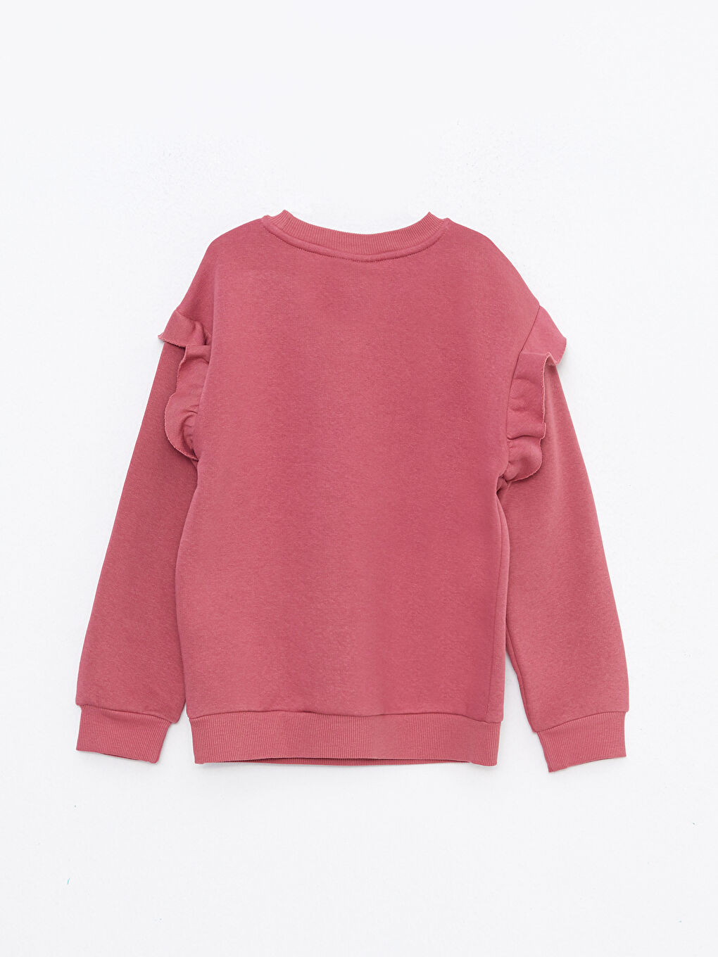LCW Kids Bisiklet Yaka Bambi Baskılı Uzun Kollu Kız Çocuk Sweatshirt -W27338Z4-GRU