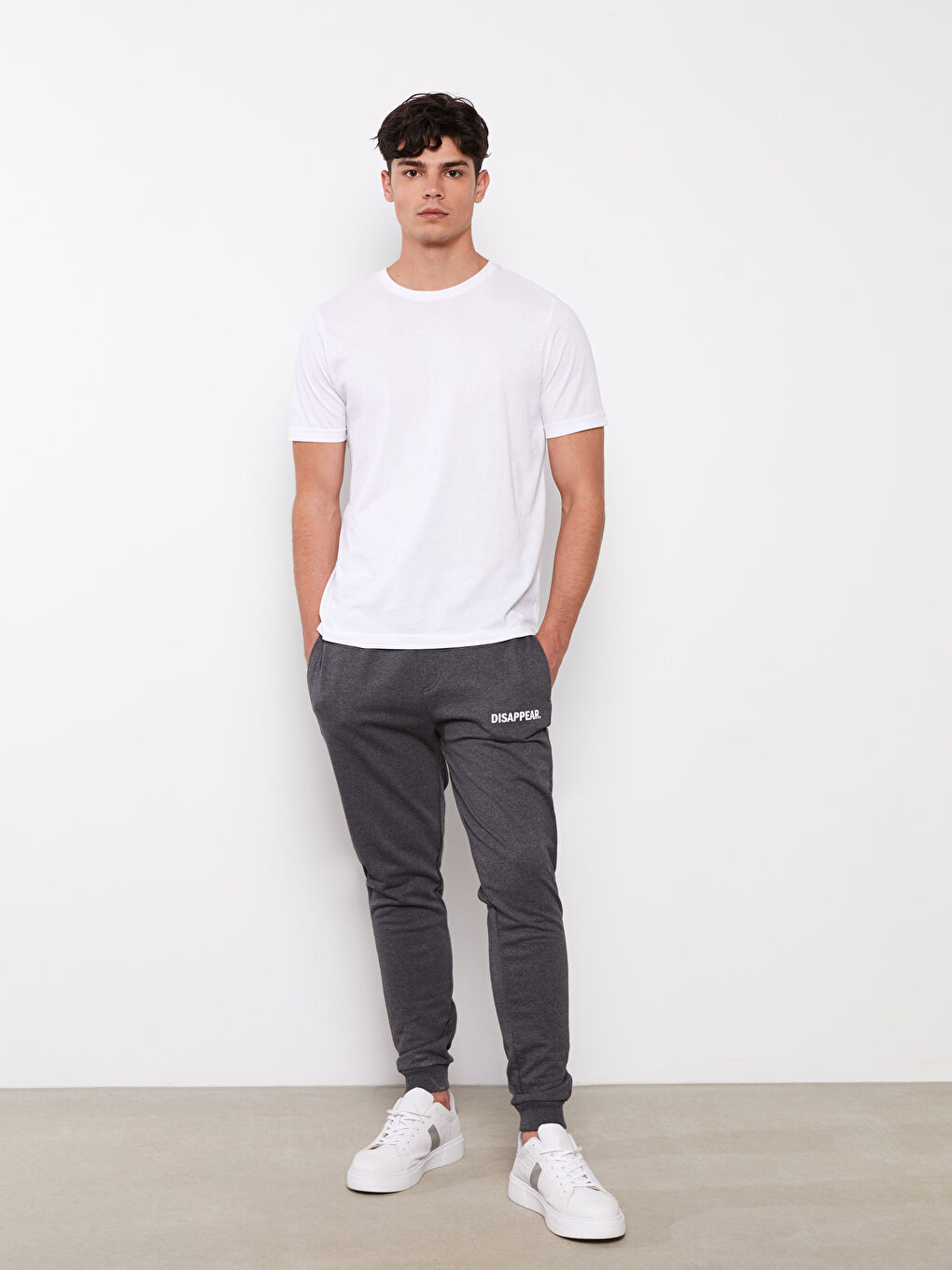 Gri Standart Kalıp Erkek Jogger Eşofman Altı-1