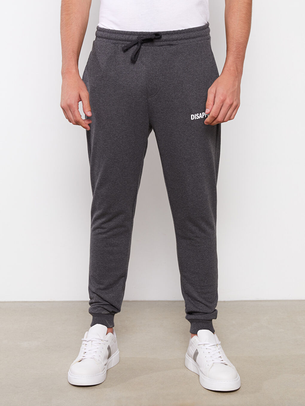 Gri Standart Kalıp Erkek Jogger Eşofman Altı-3