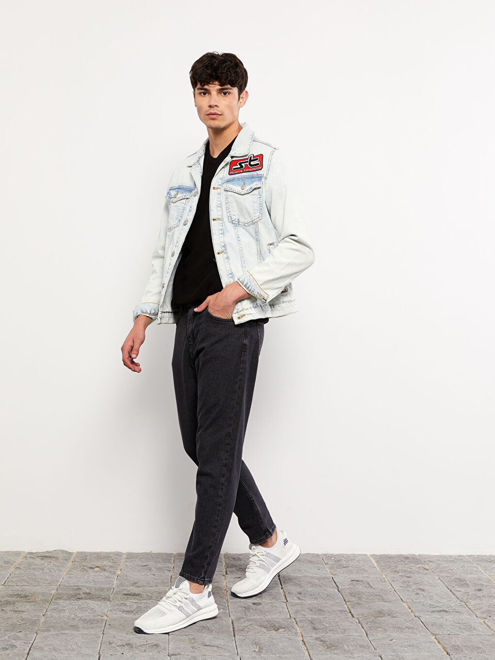 Siyah 720 Dad Fit Jean Pantolon-1