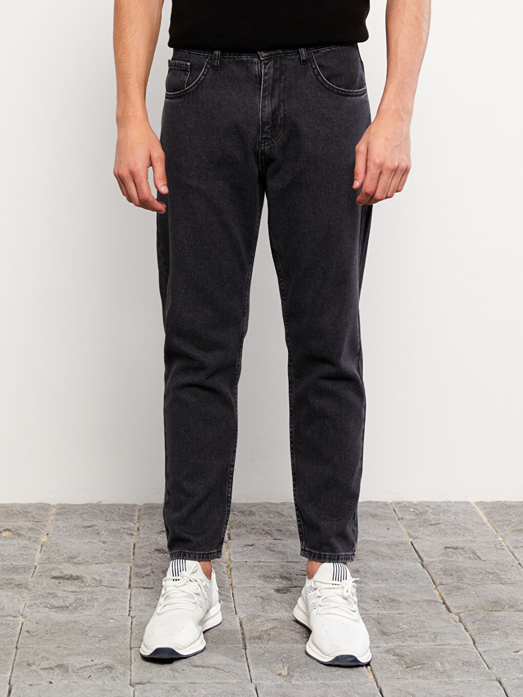 Siyah 720 Dad Fit Jean Pantolon-2