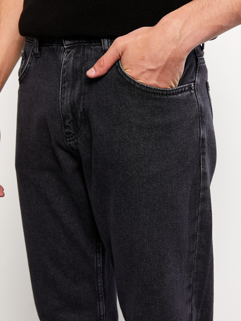 Siyah 720 Dad Fit Jean Pantolon-4