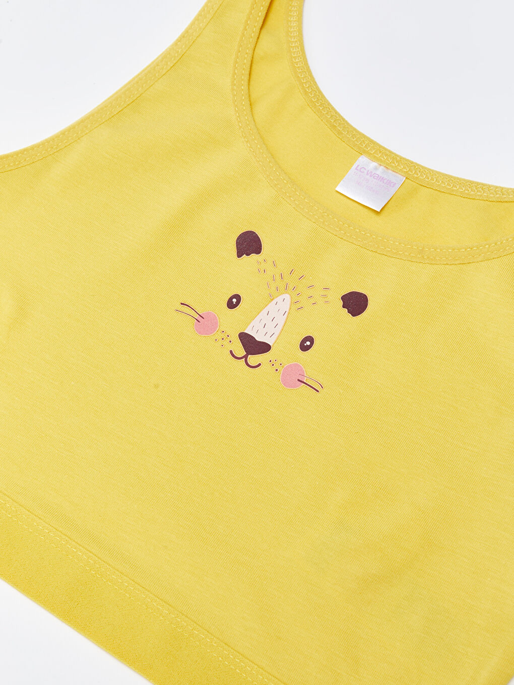 صدرية علوية بناتي قطن مطبوعة عبوة من قطعتين-2