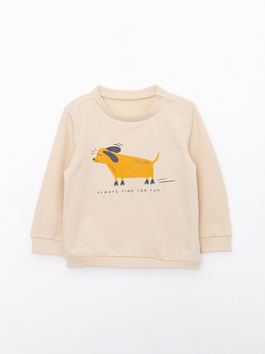 Crew Neck Long Sleeve Printed Baby Boys' Sweatshirt and Sweatpants 2 Pack Set-1