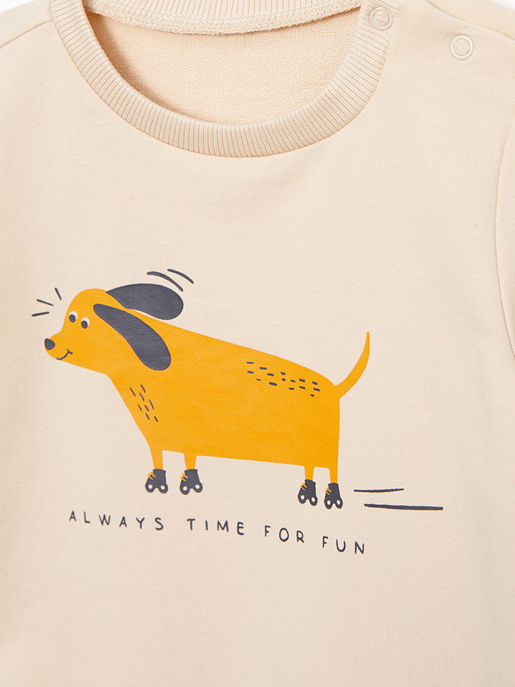 Crew Neck Long Sleeve Printed Baby Boys' Sweatshirt and Sweatpants 2 Pack Set-3