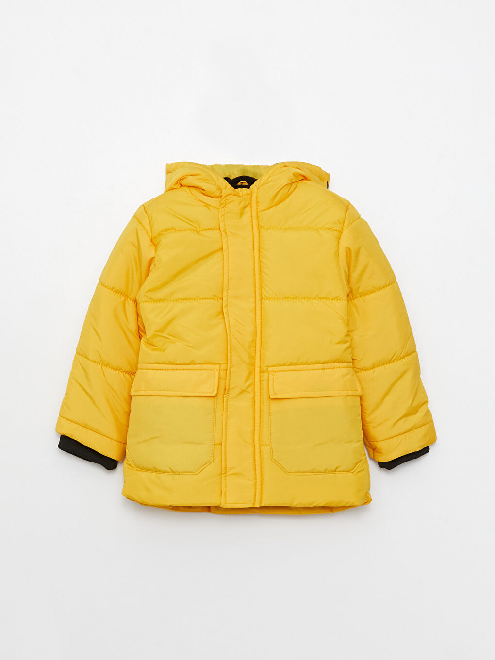 Hooded Long Sleeve Printed Baby Boy Coat-1