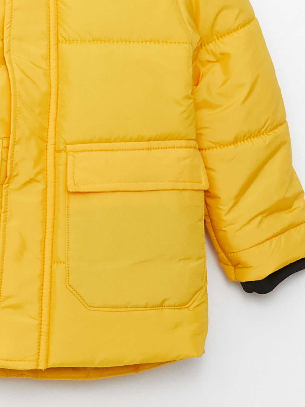 Hooded Long Sleeve Printed Baby Boy Coat-4