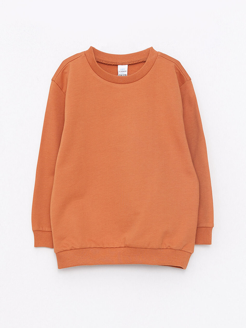 LCW baby Crew Neck Long Sleeve Baby Boys' Sweatshirt -W27444Z1-GRX