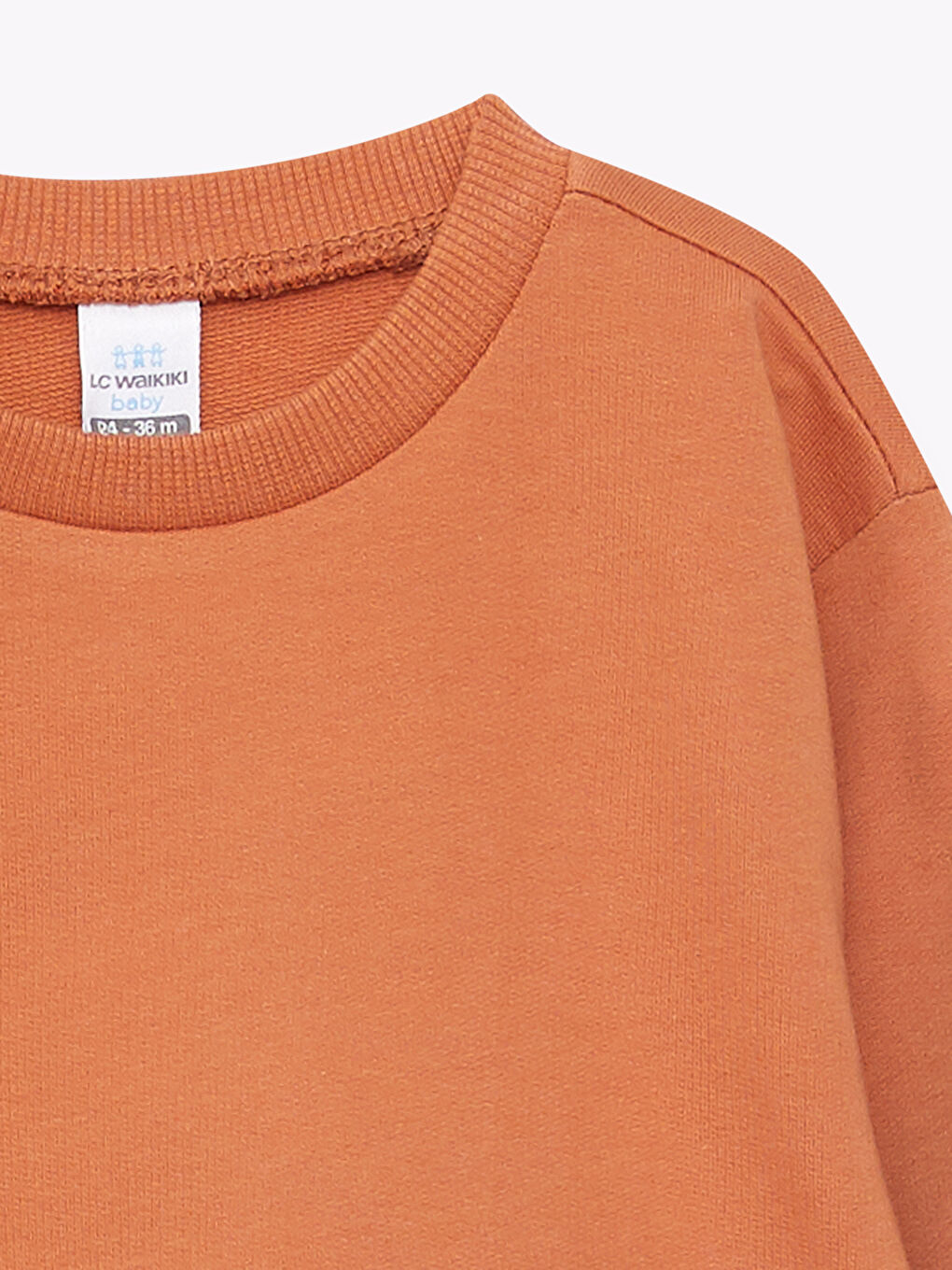 LCW baby Crew Neck Long Sleeve Baby Boys' Sweatshirt -W27444Z1-GRX
