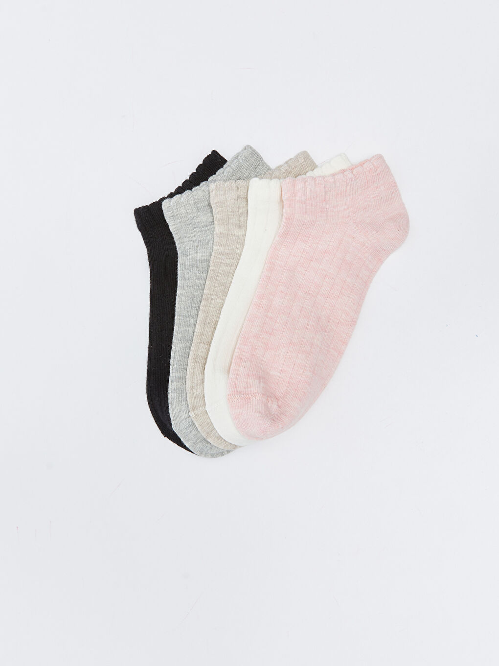 LCW DREAM Damen Schlichte Sneaker-Socken 5er-Pack -W27455Z8-LBZ