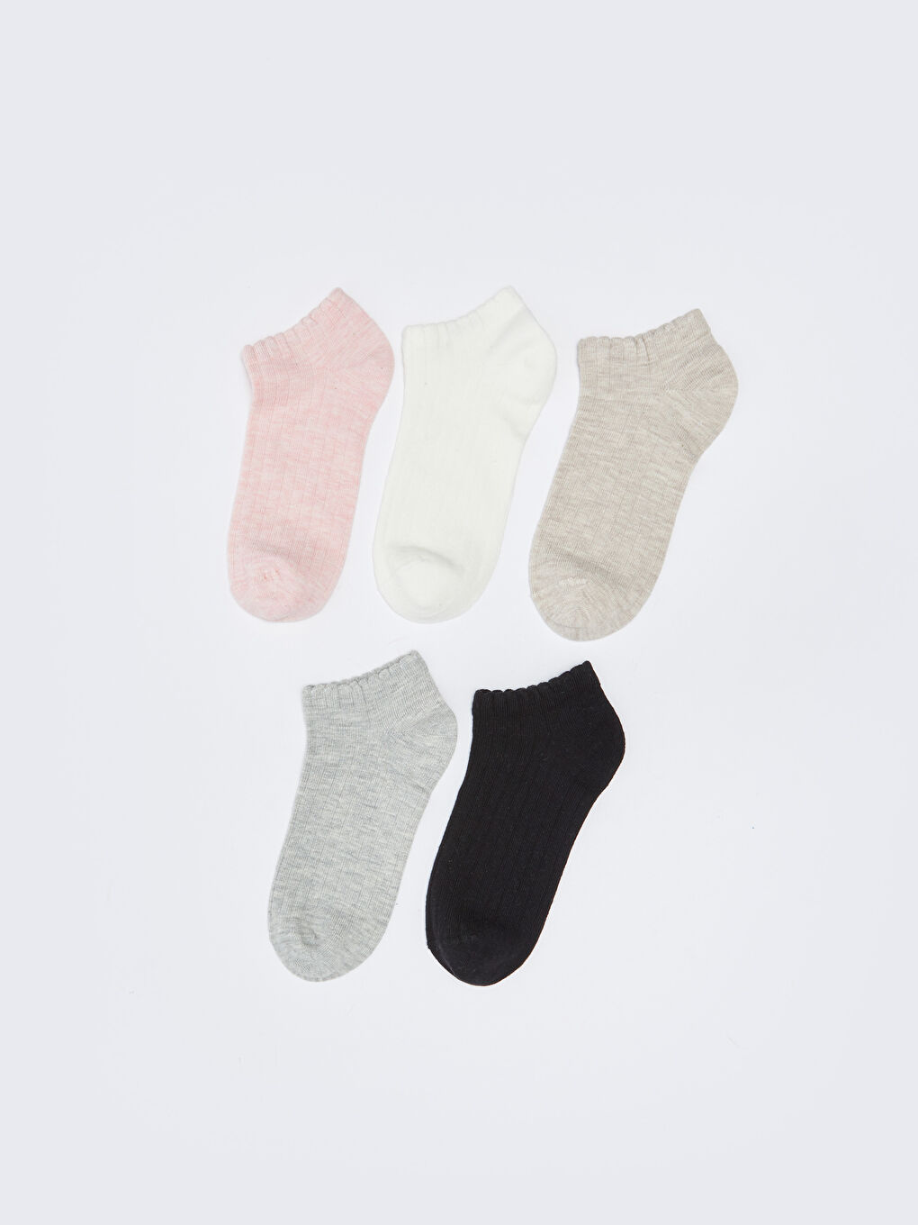 LCW DREAM Damen Schlichte Sneaker-Socken 5er-Pack -W27455Z8-LBZ