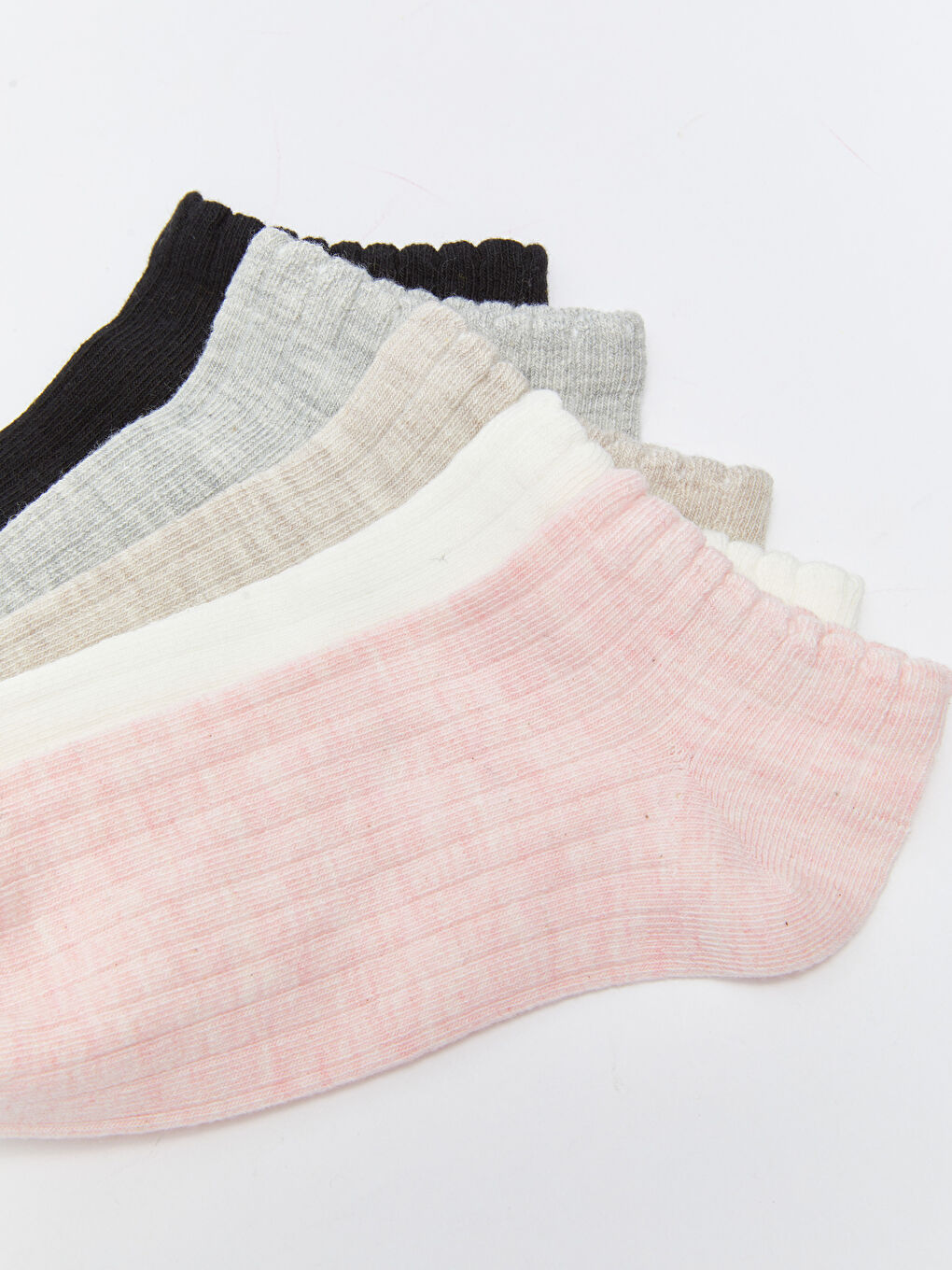 LCW DREAM Damen Schlichte Sneaker-Socken 5er-Pack -W27455Z8-LBZ