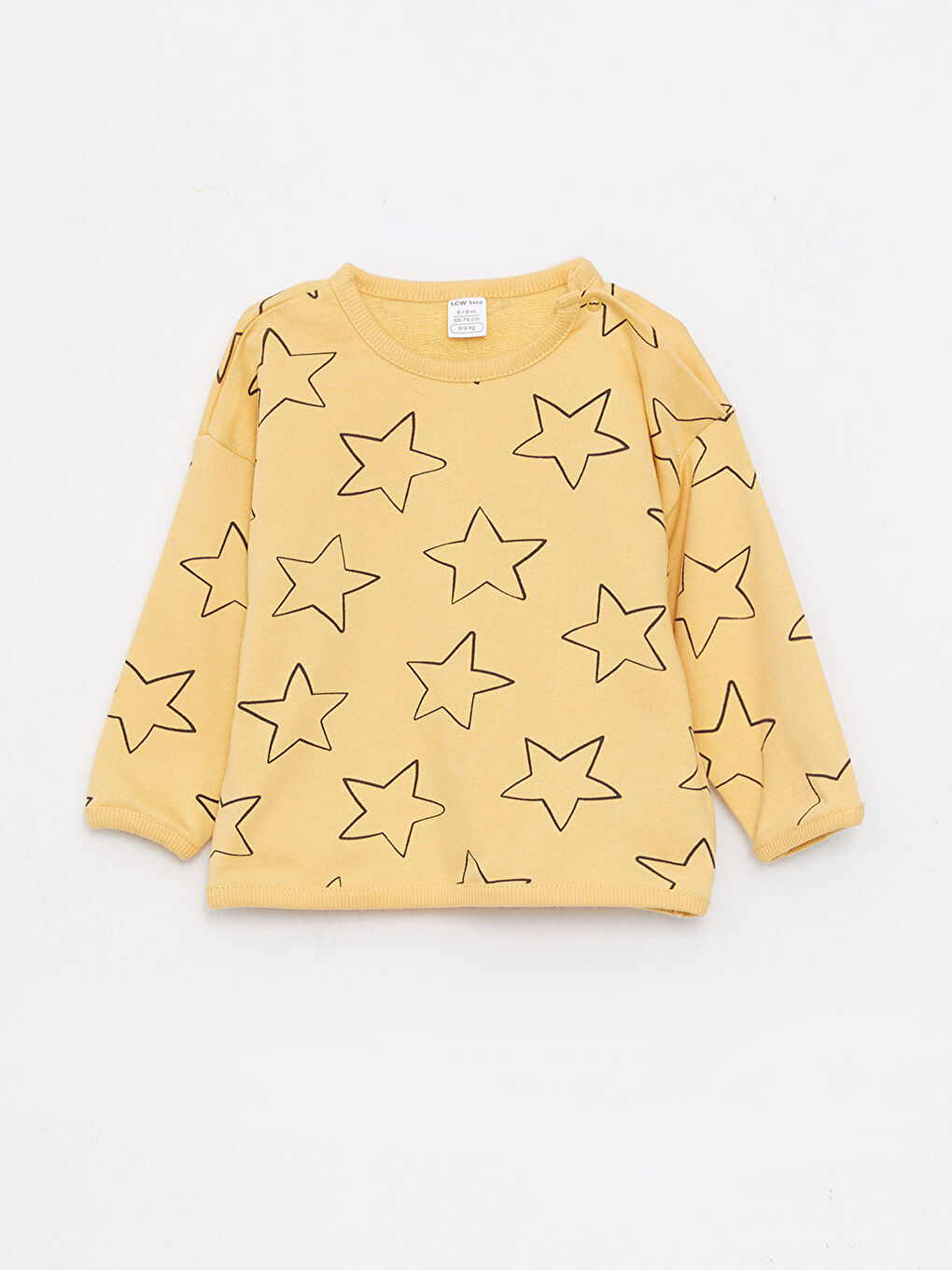 LCW baby Rundhalsausschnitt Langarm Bedruckt Baby Jungen Sweatshirt und Hose 2er-Pack Set -W27504Z1-SFV