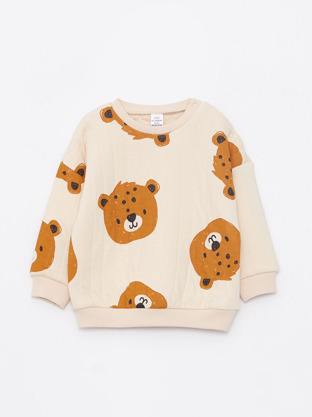 Crew Neck Long Sleeve Printed Baby Boys' Sweatshirt and Pants 2 Pack Set-1