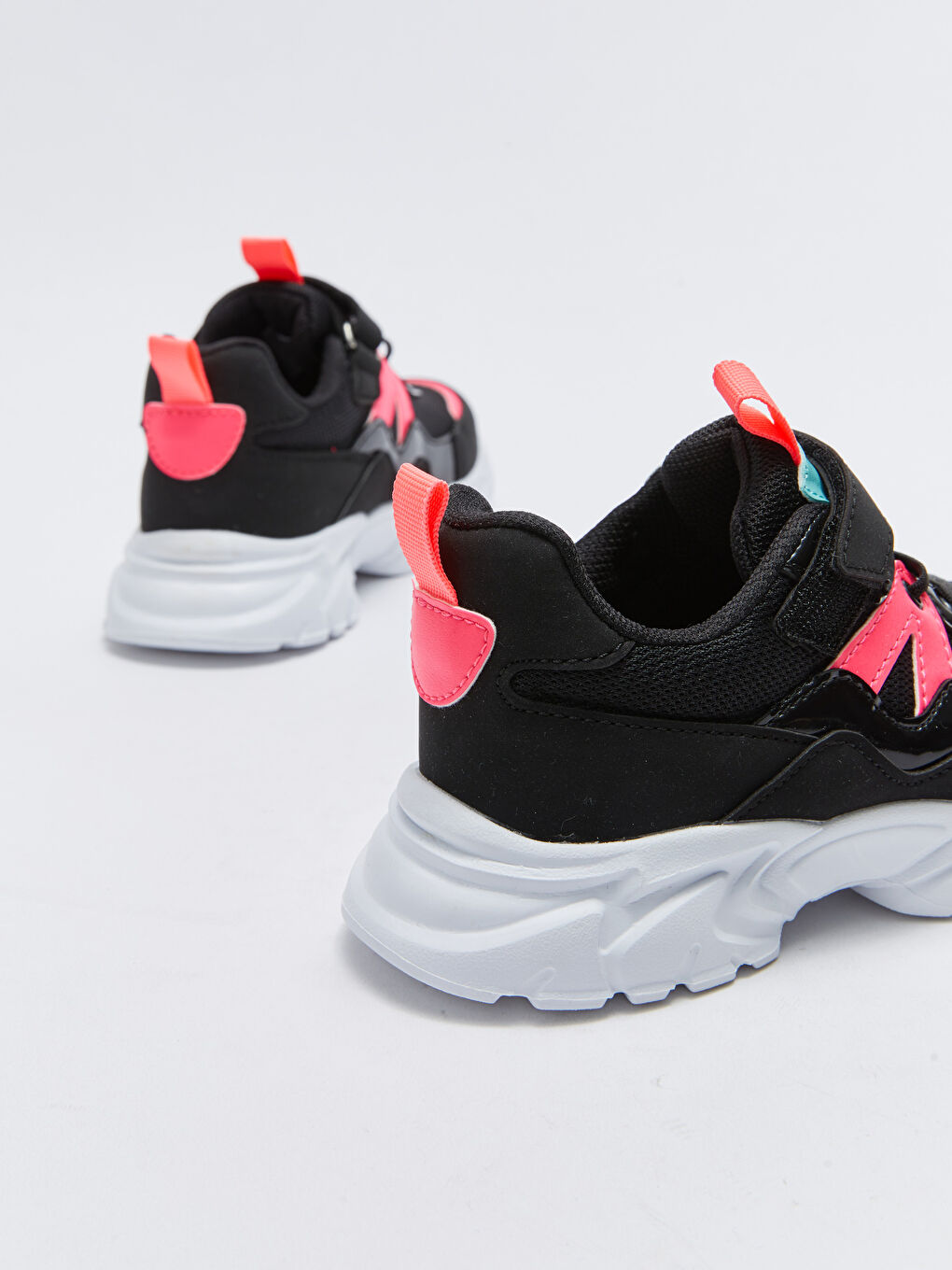 Қыздарға арналған баулы және жапсырмалы ілмек қалың табанды спорттық кроссовкалар-5