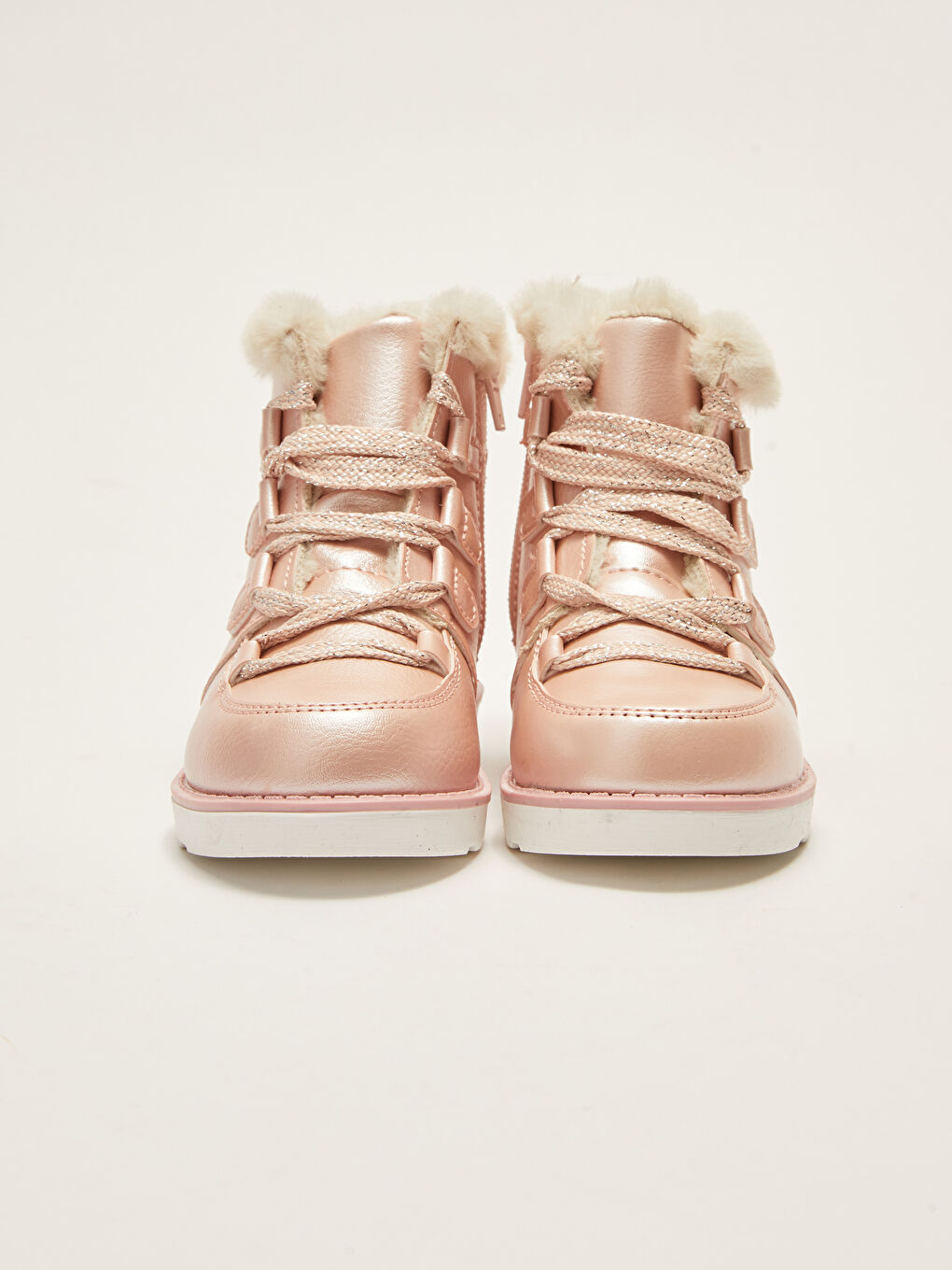 Блестящие ботинки из искусственной кожи для девочек-8