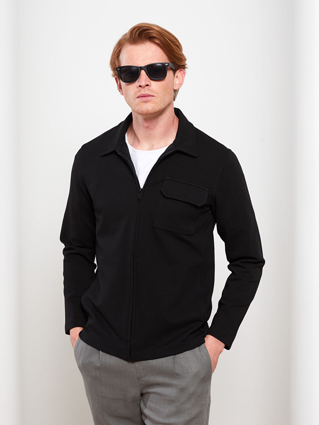 LCWAIKIKI Classic Relaxed Fit Polo Neck Long Sleeve Men's