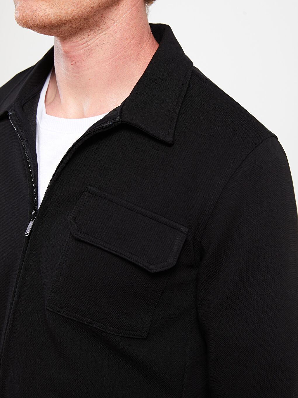 LCWAIKIKI Classic Locker Sitz Polo Rollkragen Langarm Herren Sport Strickjacke -W27646Z8-CVL