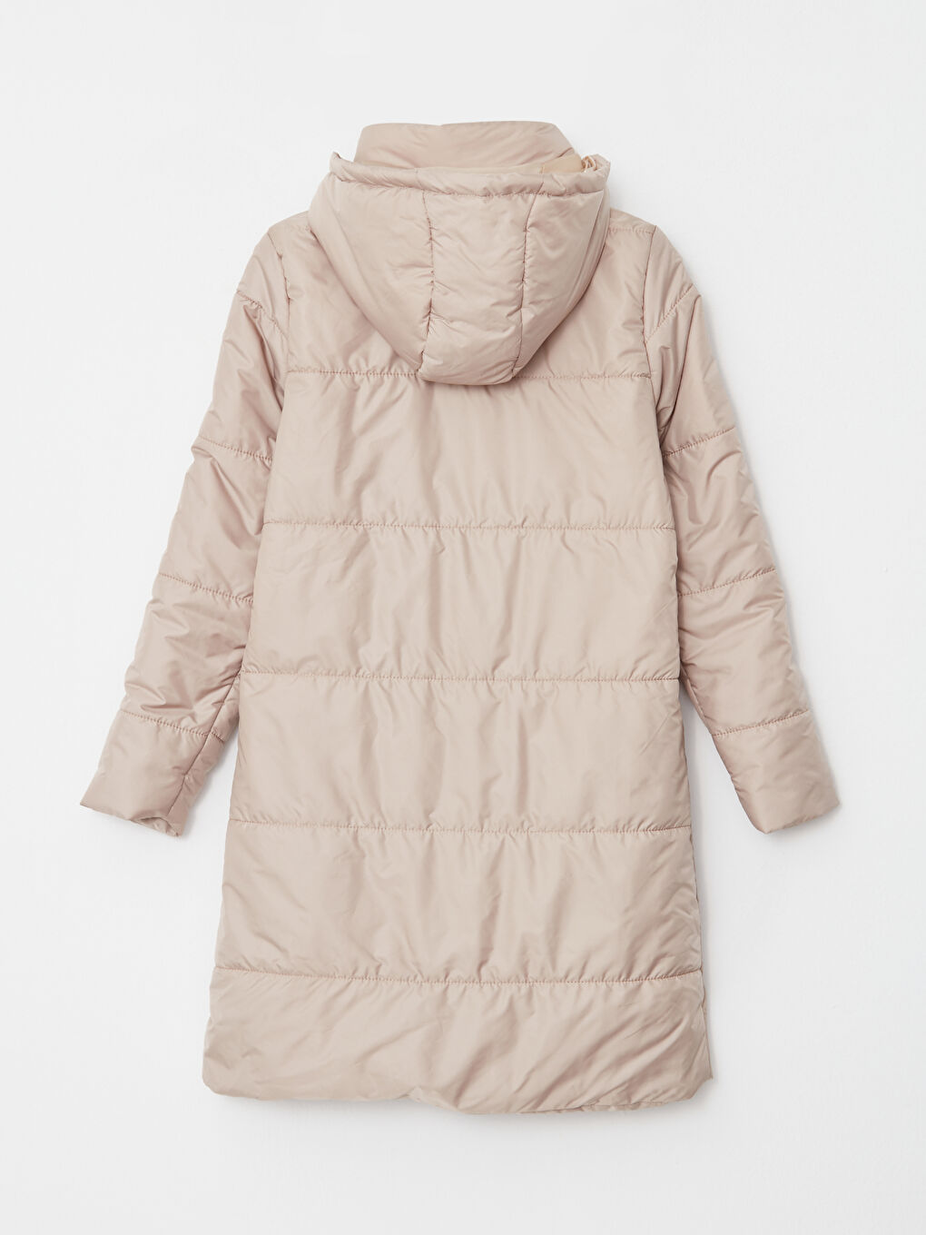 Дамско Палто с Качулка, Изчистен Дизайн-7