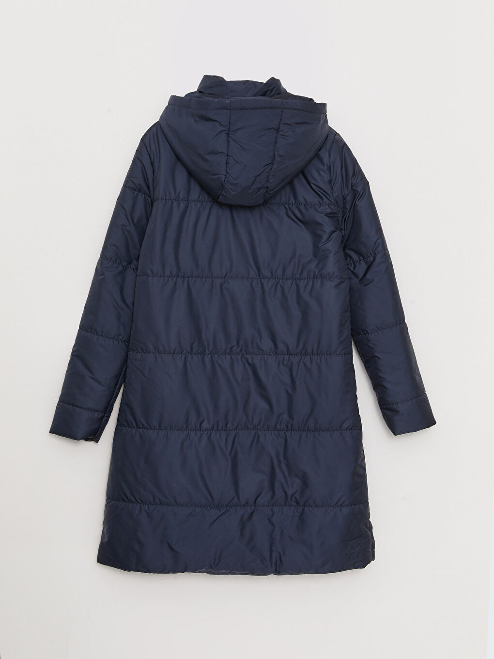 Damen Kapuzenmantel in Schlichtem Design-7