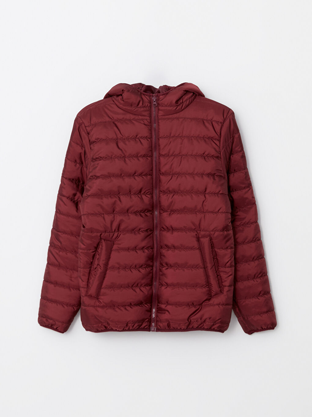 Women's Hooded Plain Coat-6