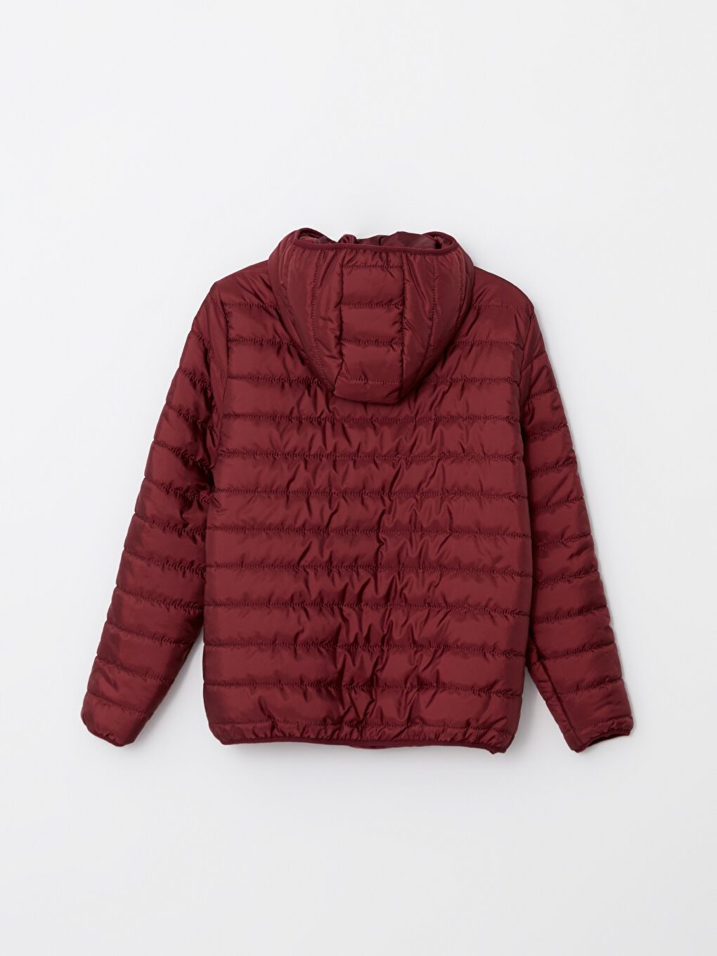 Women's Hooded Plain Coat-8