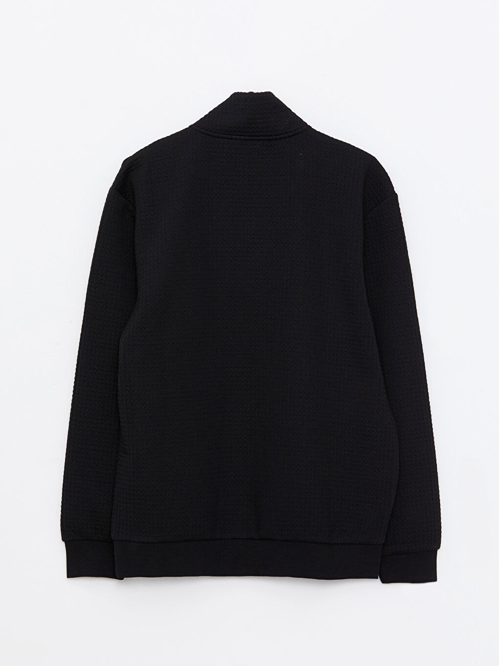 Hanorac cu fermoar și guler tip pâlnie, mânecă lungă pentru bărbați-6