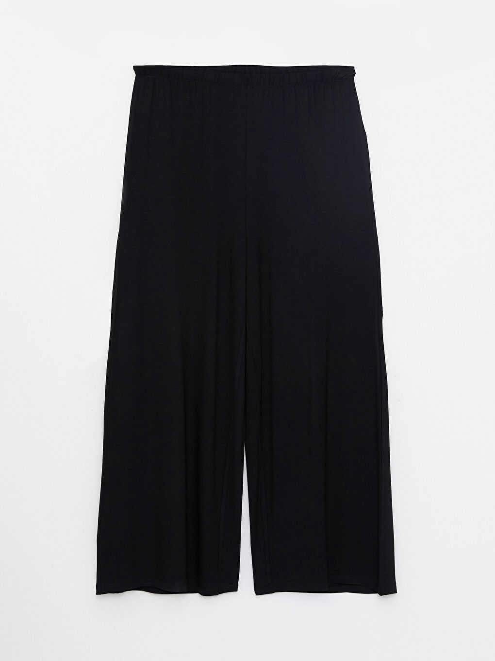 Siyah Petite Bisiklet Yaka Düz Uzun Kollu Kadın Pijama Takımı-2