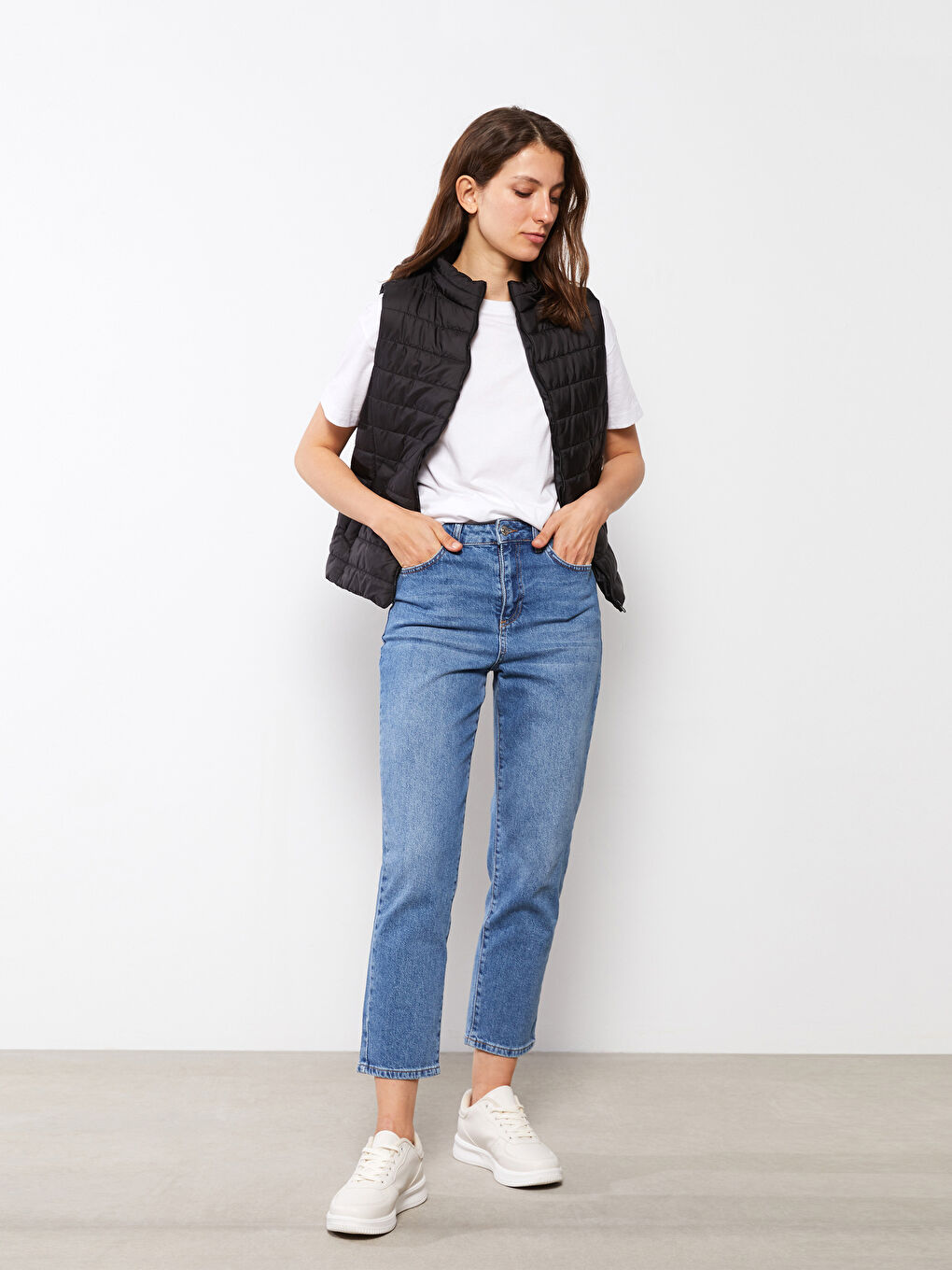 Women's Turtle Neck Regular Vest-1