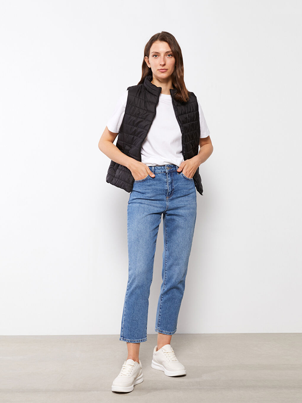 Women's Turtle Neck Regular Vest-2
